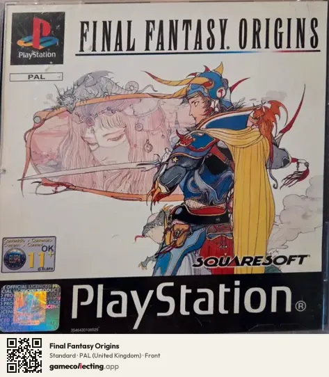 Final Fantasy Origins PlayStation, United Kingdom box front