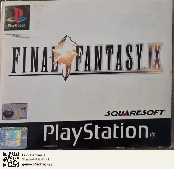 Final Fantasy IX PlayStation, PAL box front