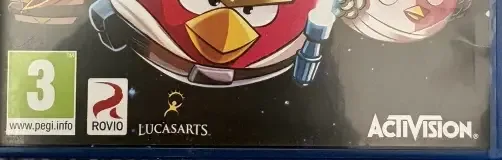 Angry Birds Star Wars, the PEGI square on its front