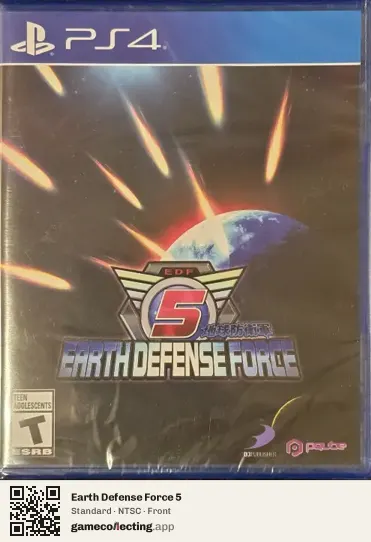 Earth Defense Force 5 PlayStation 4, NTSC box front