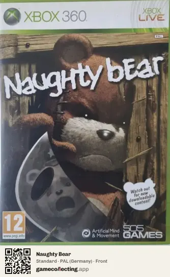 Naughty Bear Xbox 360, Germany box front