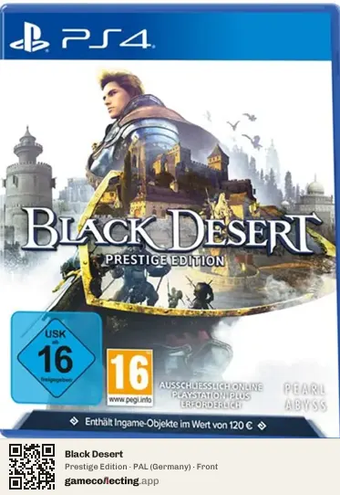 Black Desert PlayStation 4, Germany box front