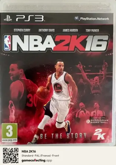 NBA 2K16 PlayStation 3, France box front