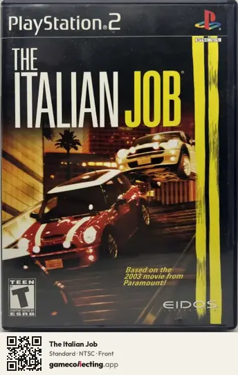 The Italian Job PlayStation 2, NTSC box front
