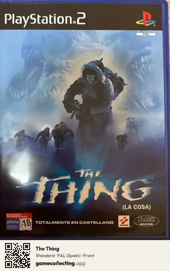 The Thing PlayStation 2, Spain box front