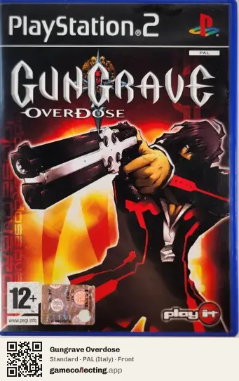 Gungrave Overdose PlayStation 2, Italy box front