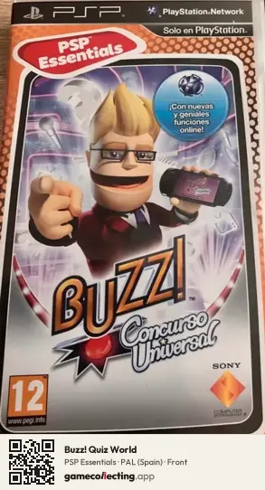 Buzz! Quiz World PlayStation Portable, Spain box front