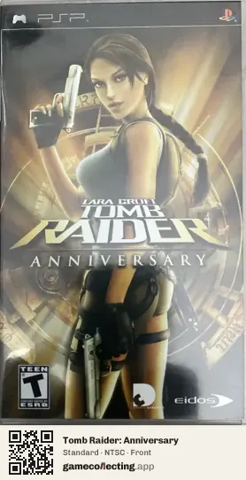 Tomb Raider: Anniversary PlayStation Portable, NTSC box front