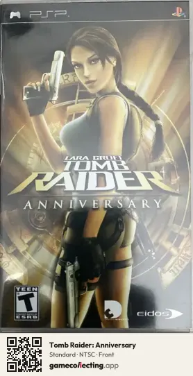 Tomb Raider: Anniversary PlayStation Portable, NTSC box front