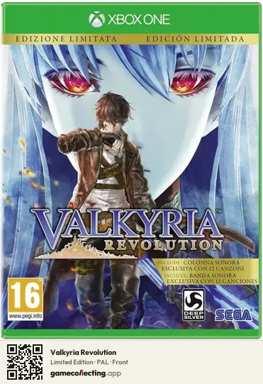 Valkyria Revolution Xbox One, PAL box front