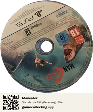 Maneater PlayStation 5, PAL disc