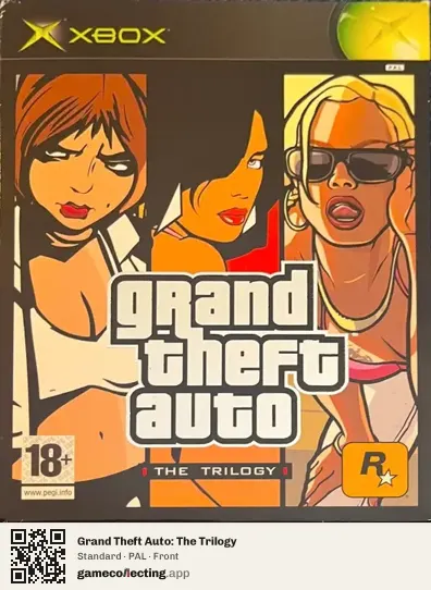 Grand Theft Auto: The Trilogy Xbox, PAL box front