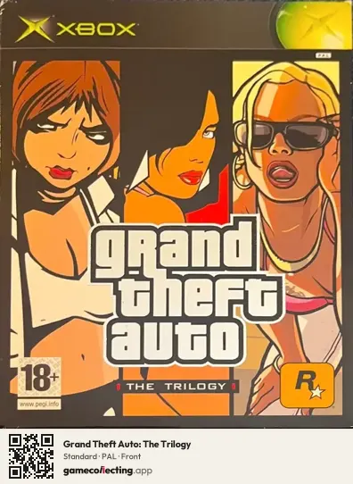 Grand Theft Auto: The Trilogy Xbox, PAL box front