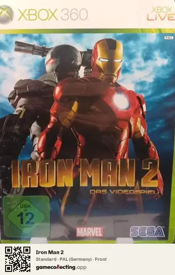 Iron Man 2 Xbox 360, Germany box front