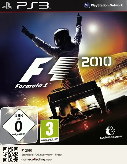 F1 2010 PlayStation 3, Germany box front