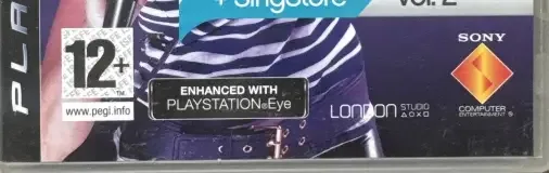 SingStar Vol. 2, the PEGI square on its front