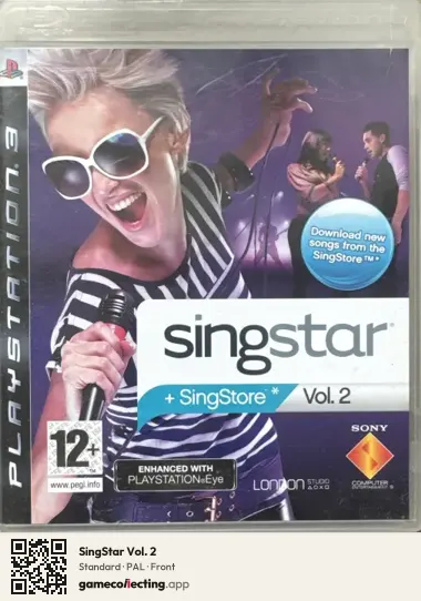SingStar Vol. 2 PlayStation 3, PAL box front
