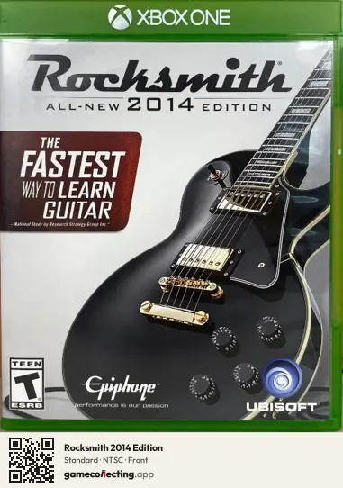 Rocksmith 2014 Edition Xbox One, NTSC box front