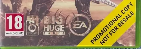 Kingdoms of Amalur: Reckoning, the PEGI square on its front