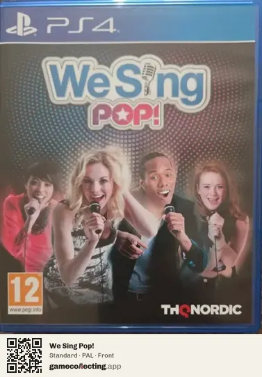 We Sing Pop! PlayStation 4, PAL box front