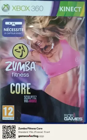 Zumba Fitness Core Xbox 360, France box front
