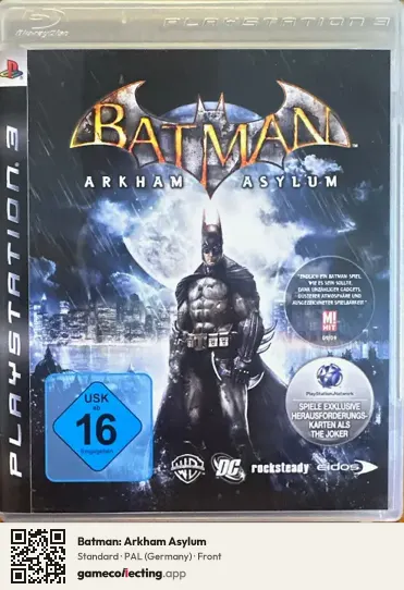 Batman: Arkham Asylum PlayStation 3, Germany box front