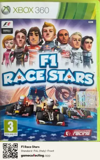 F1 Race Stars Xbox 360, Italy box front