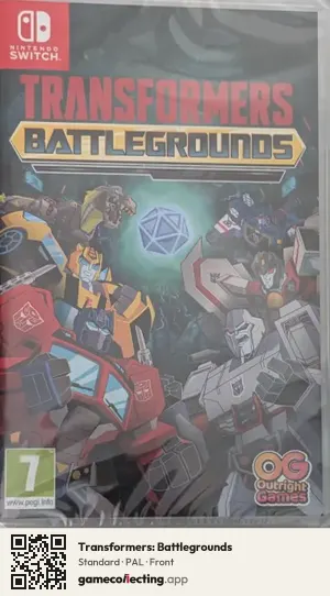 Transformers: Battlegrounds Nintendo Switch, PAL box front
