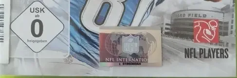Madden NFL 13, the USK square on its front