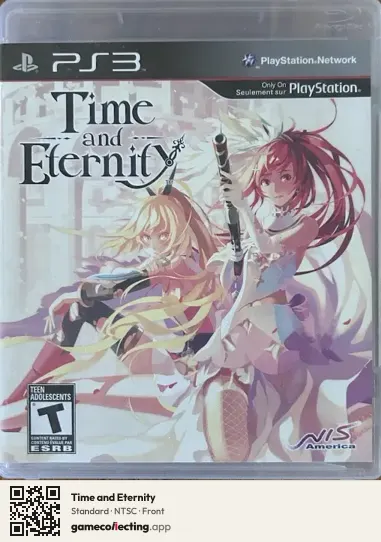 Time and Eternity PlayStation 3, NTSC box front