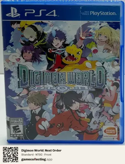 Digimon World: Next Order PlayStation 4, NTSC box front