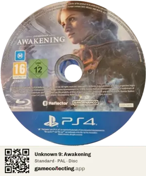 Unknown 9: Awakening PlayStation 4, PAL disc