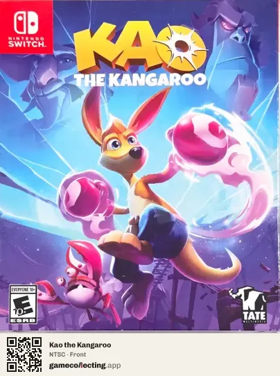 Kao the Kangaroo Nintendo Switch, NTSC box front