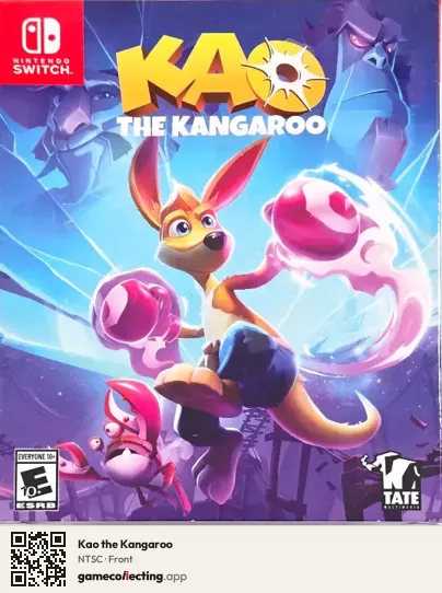 Kao the Kangaroo Nintendo Switch, NTSC box front