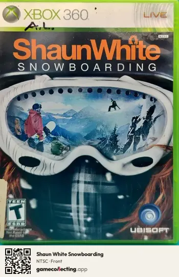 Shaun White Snowboarding Xbox 360, NTSC box front