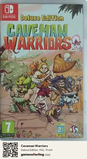 Caveman Warriors Nintendo Switch, PAL box front