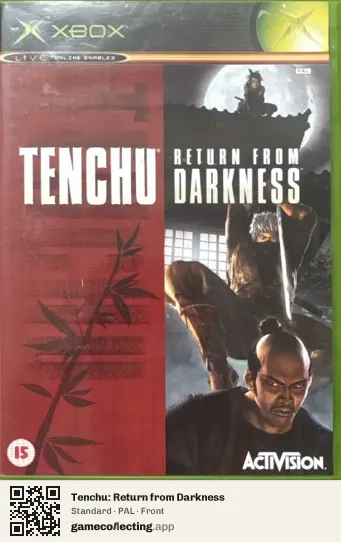 Tenchu: Return from Darkness Xbox, PAL box front