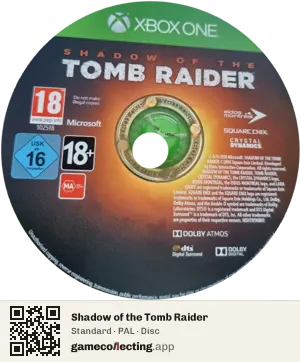 Shadow of the Tomb Raider Xbox One, PAL disc