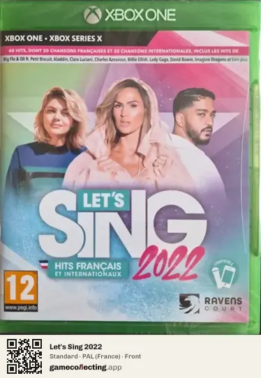 Let's Sing 2022 Xbox One, France box front