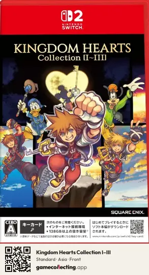 Kingdom Hearts Collection I–III Nintendo Switch 2, Asia box front