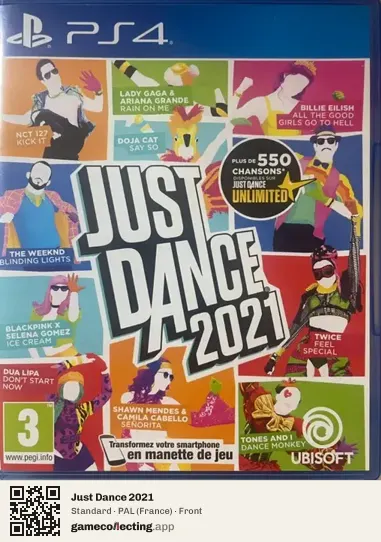 Just Dance 2021 PlayStation 4, France box front