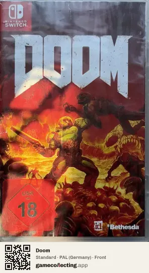 Doom Nintendo Switch, Germany box front
