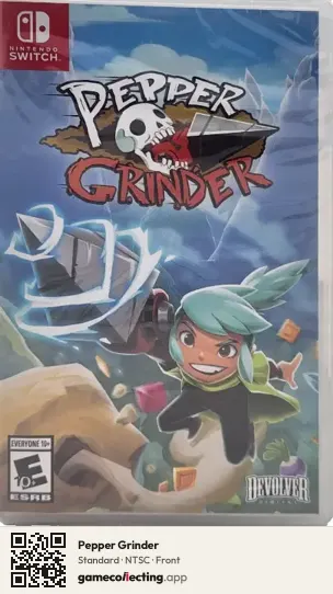 Pepper Grinder Nintendo Switch, NTSC box front