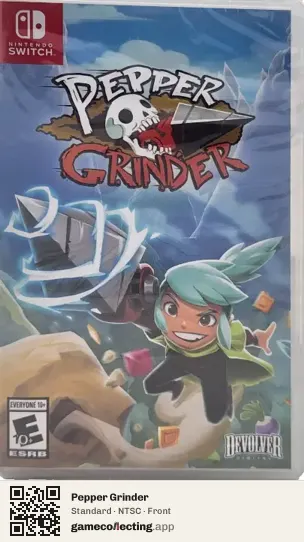 Pepper Grinder Nintendo Switch, NTSC box front