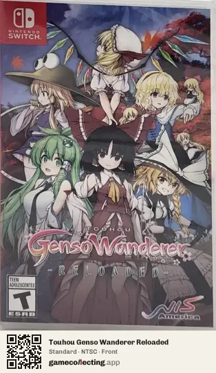 Touhou Genso Wanderer Reloaded Nintendo Switch, NTSC box front