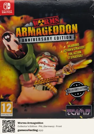Worms Armageddon Nintendo Switch, Germany box front