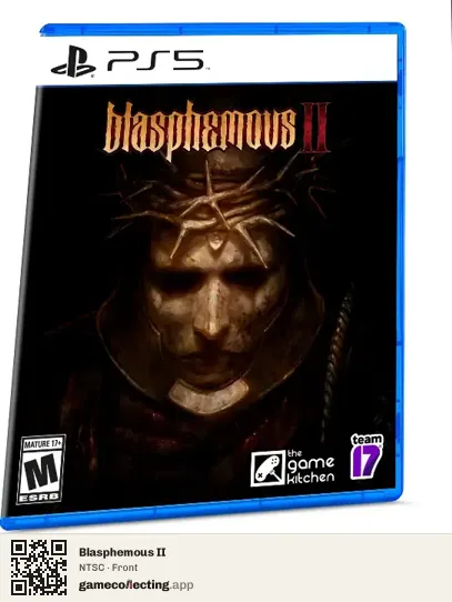 Blasphemous II PlayStation 5, NTSC box front
