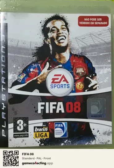 FIFA 08 PlayStation 3, PAL box front