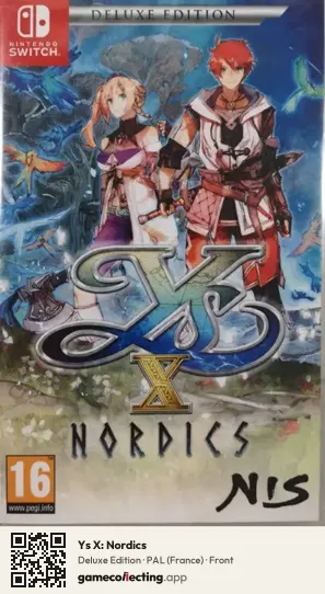 Ys X: Nordics Nintendo Switch, France box front