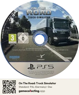 On The Road: Truck Simulator PlayStation 5, PAL disc